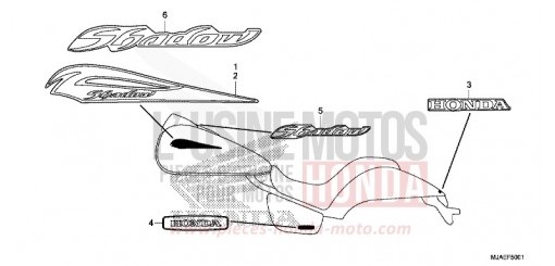 MARK (VT750C2B/C2S) VT750C2BE de 2014